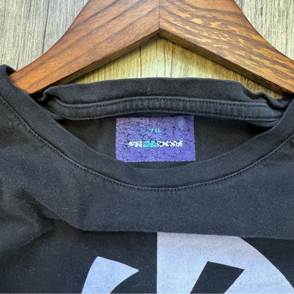 Black Graphic Women's Tee with Mesh Accents - Picture 5 of 10